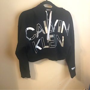 Calvin Klein Crop Hoodie Size Medium